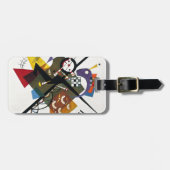 Kandinsky on White Two Abstract schilderen Bagagelabel (Voorkant horizontaal)