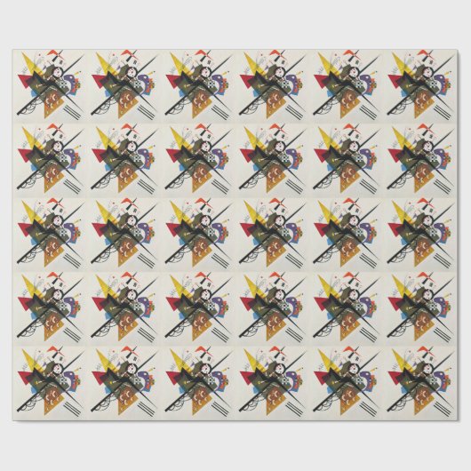 Kandinsky on White Two Abstract schilderen Cadeaupapier (Vlak)