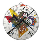 Kandinsky on White Two Abstract schilderen Dartbord (Voorkant)