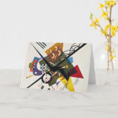 Kandinsky on White Two Abstract schilderen Kaart (Gele Bloem)