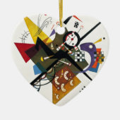 Kandinsky on White Two Abstract schilderen Keramisch Ornament (Voorkant)