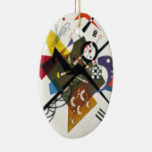 Kandinsky on White Two Abstract schilderen Keramisch Ornament (Rechts)