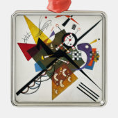 Kandinsky on White Two Abstract schilderen Metalen Ornament (Voorkant)