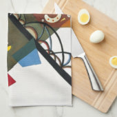 Kandinsky on White Two Abstract schilderen Theedoek (Quarter Fold)