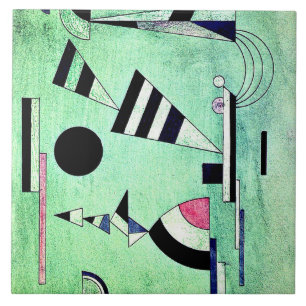 Kandinsky - Ondergedompeld in Groen Tegeltje