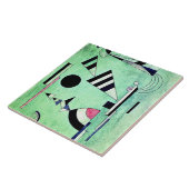Kandinsky - Ondergedompeld in groen Tegeltje (Zijkant)