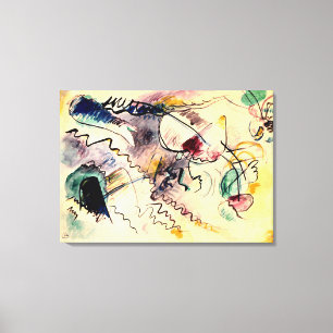 Kandinsky - Ondertiteling, 1913 kunstwerk Canvas Afdruk