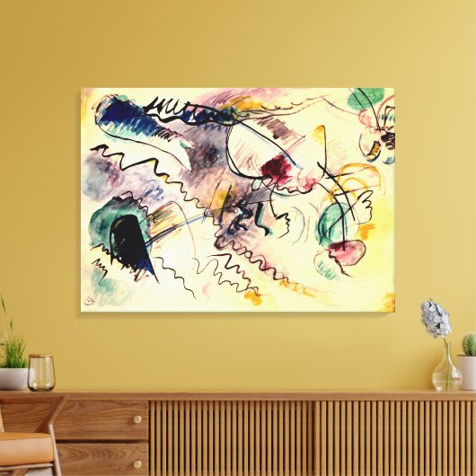 Kandinsky - Ondertiteling, 1913 kunstwerk Canvas Afdruk (Insitu (Woonkamer))