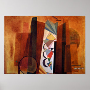 Kandinsky Ontwikkeling in Bruine Abstracte Kunst Poster