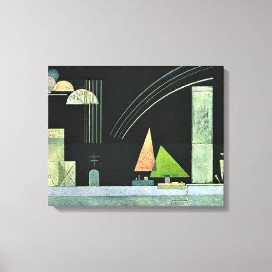 Kandinsky - Op Rest Canvas Afdruk (Voorkant)