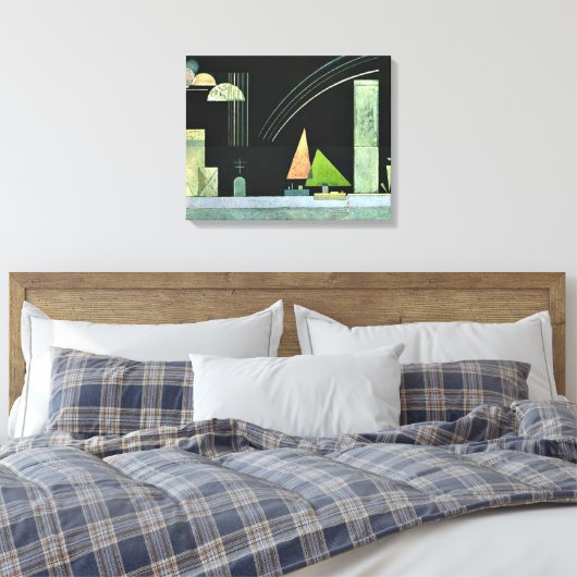 Kandinsky - Op Rest Canvas Afdruk (Insitu (Slaapkamer))
