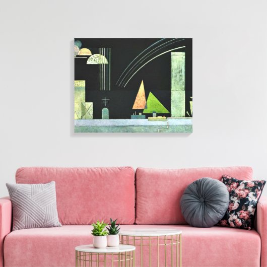 Kandinsky - Op Rest Canvas Afdruk (Insitu (Woonkamer))