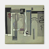 Kandinsky - Oppervlakken samenkomen, abstracte kun Magneet (Voorkant)