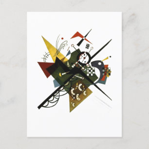 Kandinsky over Wit II - Abstracte expressionistisc Feestdagenkaart