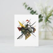 Kandinsky over Wit II - Abstracte expressionistisc Feestdagenkaart (Staand voorkant)