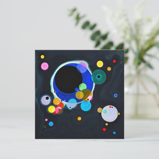 Kandinsky plusieurs cercles Invitations (Debout devant)