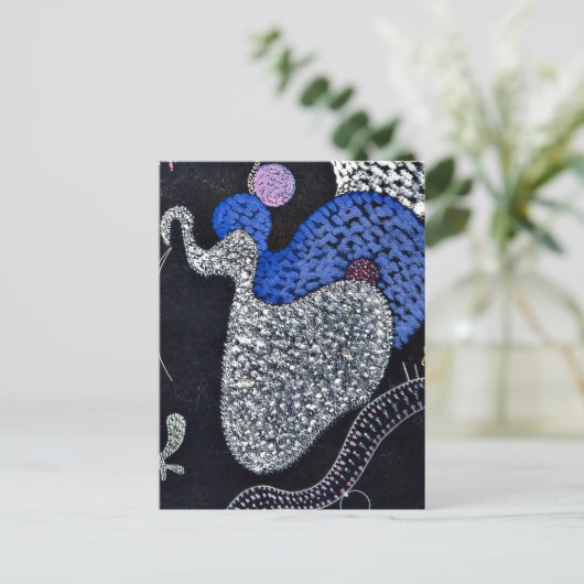 Kandinsky - Pointille Briefkaart (Staand voorkant)