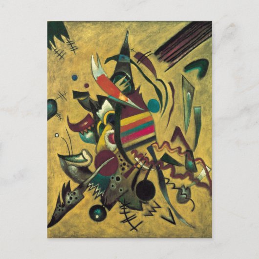 Kandinsky Points Abstract schilderen van canvas Briefkaart (Voorkant)