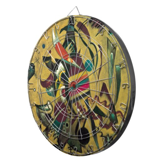 Kandinsky Points Abstract schilderen van canvas Dartbord (Voorkant Rechts)