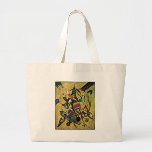 Kandinsky Points Abstract schilderen van canvas Grote Tote Bag