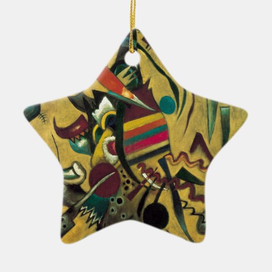 Kandinsky Points Abstract schilderen van canvas Keramisch Ornament (Voorkant)