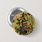 Kandinsky Points Abstract schilderen van canvas Ronde Button 5,7 Cm (Voorkant /achterkant)