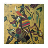 Kandinsky Points Abstract schilderen van canvas Tegeltje (Voorkant)