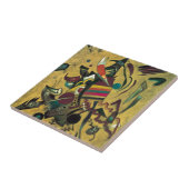 Kandinsky Points Abstract schilderen van canvas Tegeltje (Zijkant)