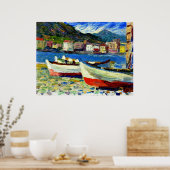 Kandinsky - Poster de Rapallo Boats (Cuisine)