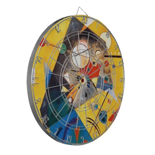 Kandinsky Quiet Harmony Abstracte Art Dartbord (Voorkant Links)