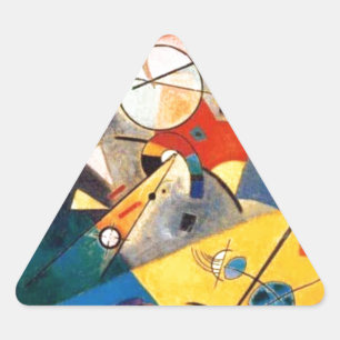 Kandinsky Quiet Harmony Abstracte Art Driehoek Sticker