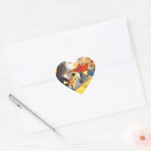 Kandinsky Quiet Harmony Abstracte Art Hart Sticker (Envelop)