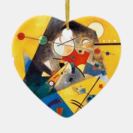 Kandinsky Quiet Harmony Abstracte Art Keramisch Ornament (Voorkant)