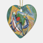 Kandinsky Red Oval Abstract Artwork Green Yellow Keramisch Ornament (Links)