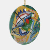 Kandinsky Red Oval Abstract Artwork Green Yellow Keramisch Ornament (Rechts)