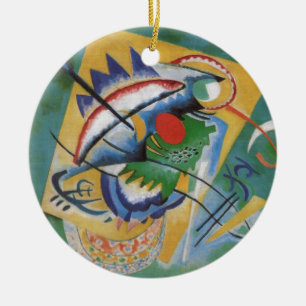 Kandinsky Red Oval Abstract Artwork Green Yellow Keramisch Ornament