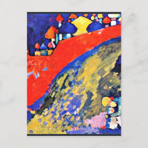 Kandinsky - Red Wall Destiny Briefkaart