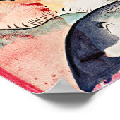 Kandinsky - Regenlandschap, abstracte kunst, Poster (Hoek)