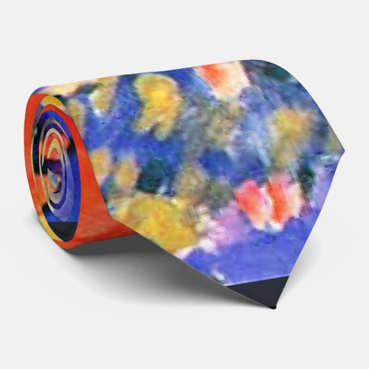 Kandinsky - Rode Muur Bestemming. Stropdas (Opgerold)