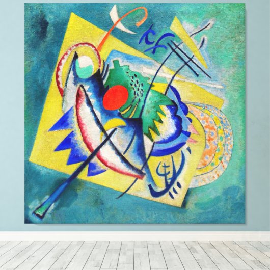 KANDINSKY - RODE OVAAL - 1920 - Bauhaus - Canvas Afdruk (Insitu (Houten vloer))
