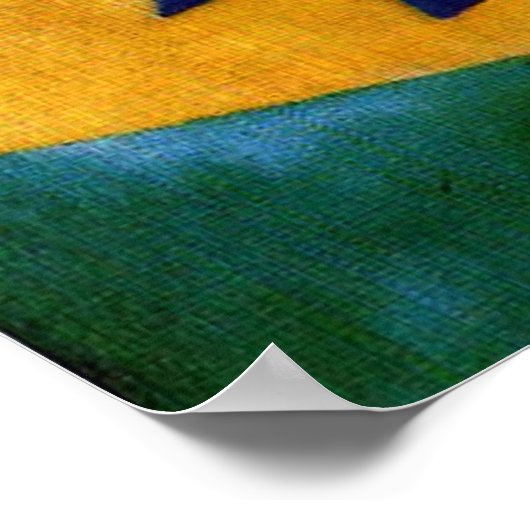 Kandinsky - Rode Ovaal Poster (Hoek)