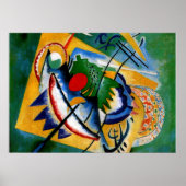 Kandinsky - Rode Ovaal Poster (Voorkant)