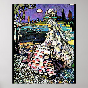 Kandinsky - Russische schoonheid in een landschap Poster