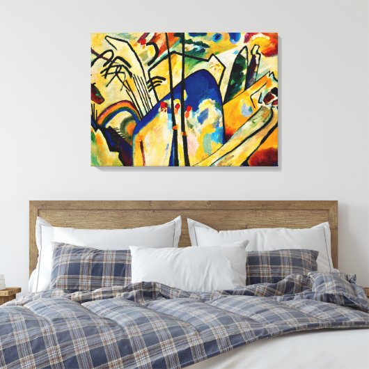Kandinsky - Samenstelling IV Canvas Afdruk (Insitu (Slaapkamer))