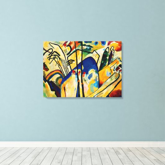 Kandinsky - Samenstelling IV Canvas Afdruk (Insitu (Houten vloer))