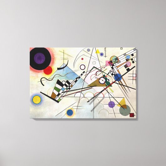 KANDINSKY - Samenstelling VIII 1923 Canvas Afdruk (Voorkant)