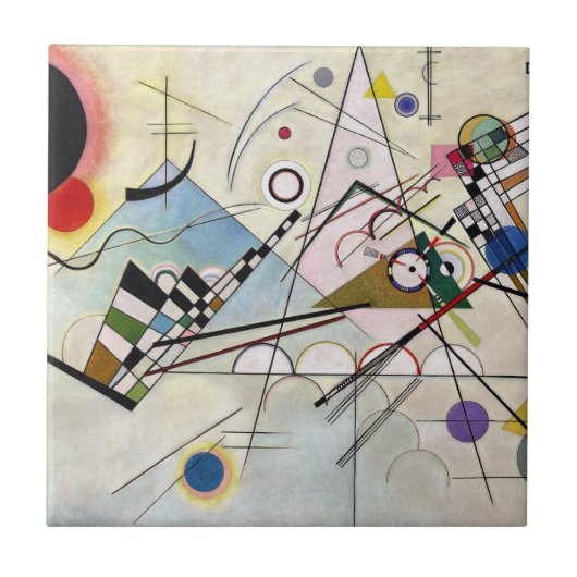 KANDINSKY - Samenstelling VIII 1923 Tegeltje (Voorkant)