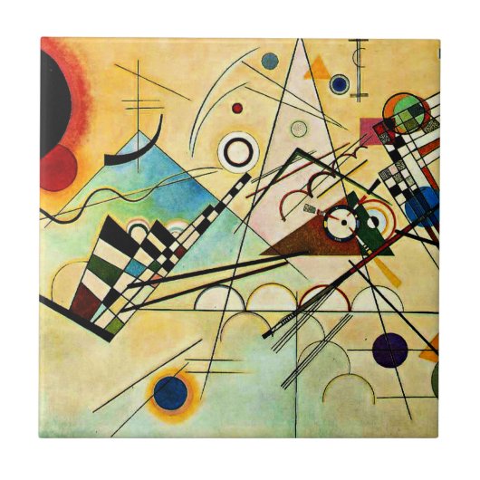 Kandinsky - Samenstelling VIII Tegeltje (Voorkant)