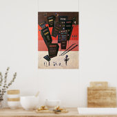 Kandinsky - schaduwen poster (Keuken)