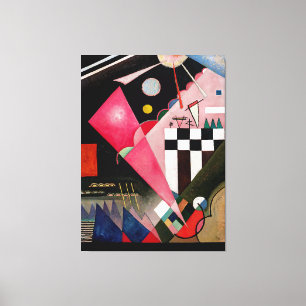 KANDINSKY - SCHERP KALM ROZE (Scharfruhiges Rosa) Canvas Afdruk